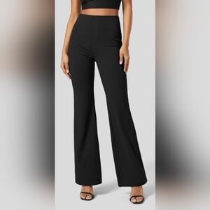 Halara Flex High Waisted Back Side Pocket Slight Flare Work Pants Med (Reg)